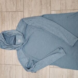 KUHL Engineered Hoody Mens XL Blue Lightweight Hiking Outdoor Pullover Hoodie